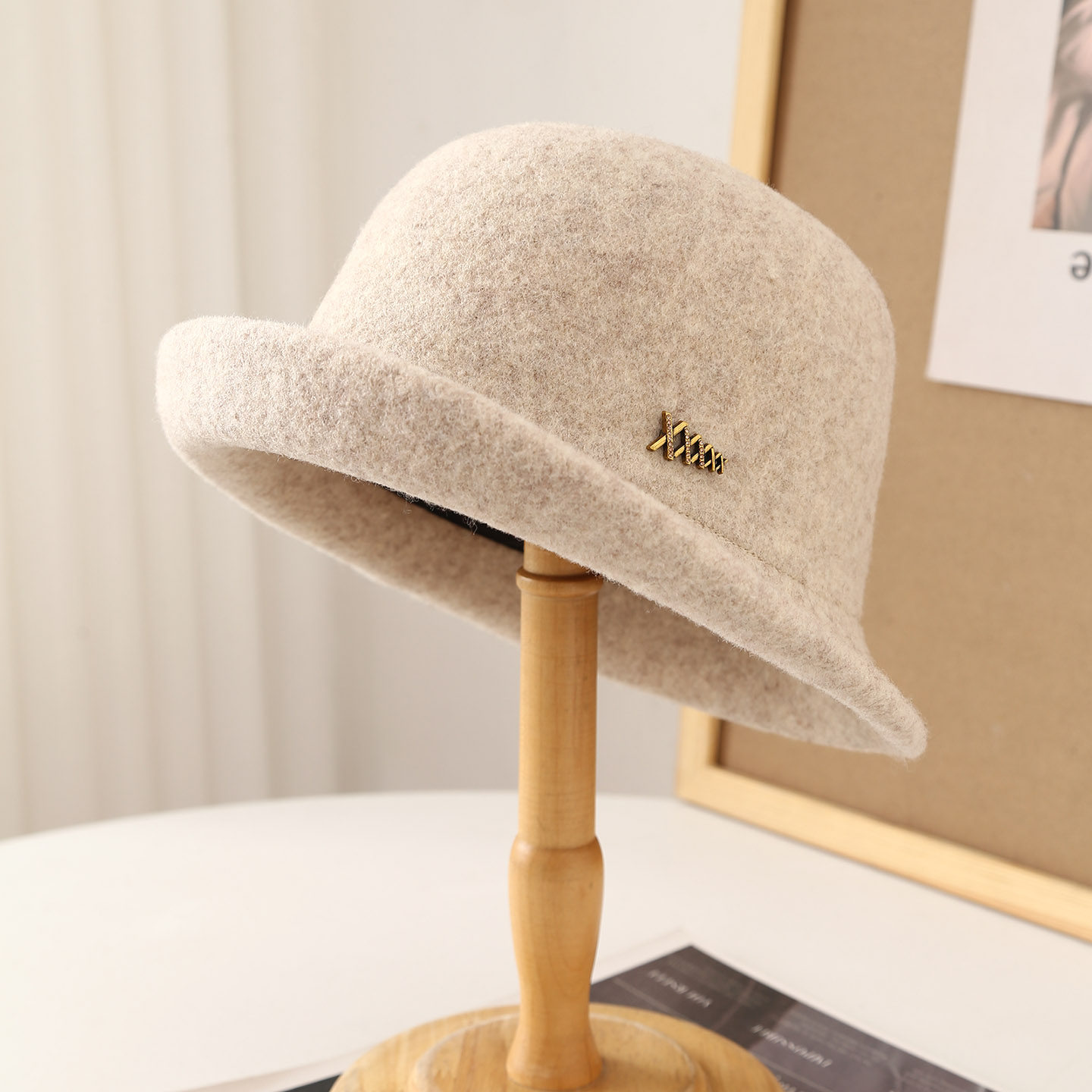 毛呢妈妈帽子女士秋冬季礼帽显气质洋气时尚百搭渔夫帽中老年盆帽,淘宝优惠券,粉丝福利购,淘宝优惠卷