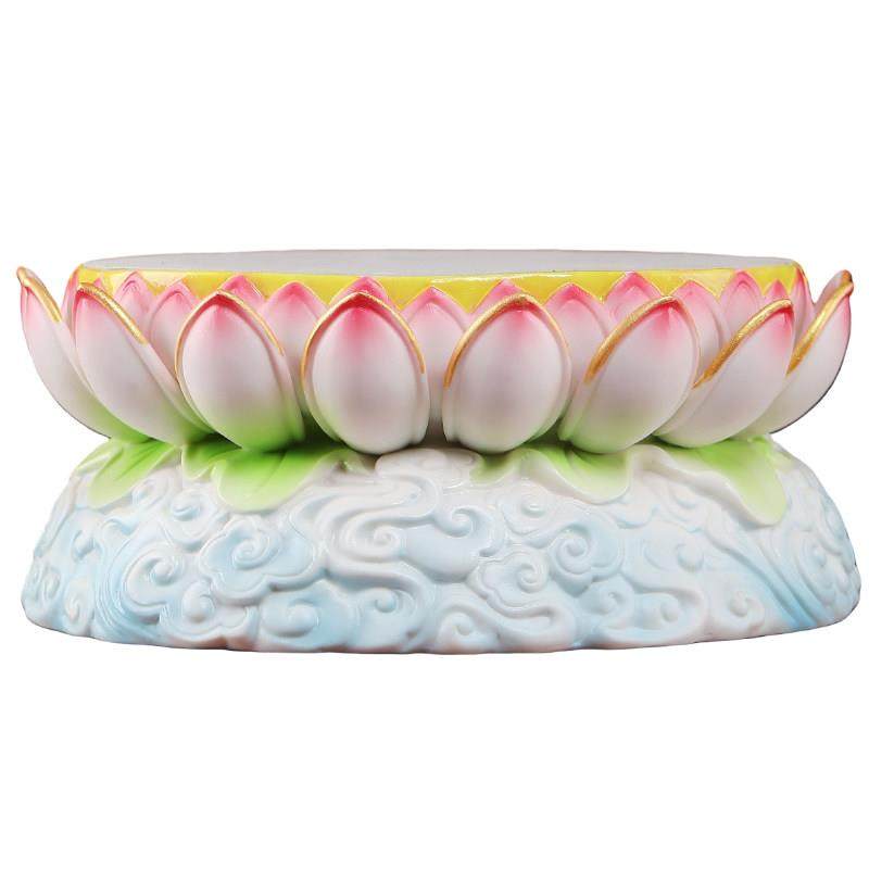 陶瓷云莲莲花底座观音菩萨佛像供座台增高底座神像加高供佛莲花座,淘宝优惠券,粉丝福利购,淘宝优惠卷