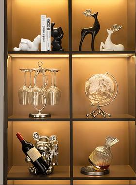 2024新款红酒架摆件轻奢高档客厅电视柜酒柜餐边柜装饰品套装组合