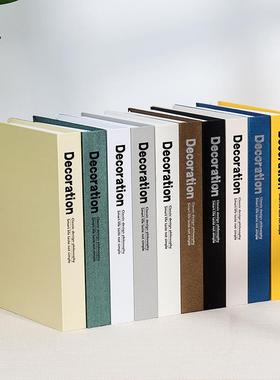 现代简约北欧简约假书摆件彷真书客厅书房架卧室家居摆饰创意摆设