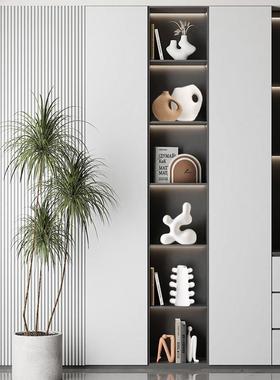 2024现代客厅电视柜子摆件高档餐边玻璃酒柜软装高级感家居装饰品