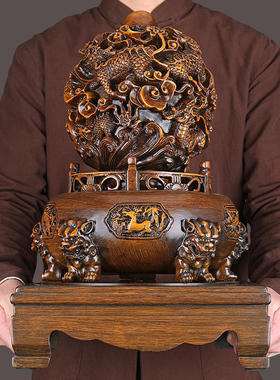 九转乾坤鼎摆件时来运转招财聚宝盆客厅办M公室桌高档装饰开业礼