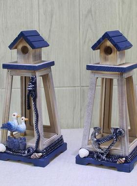 地中海风格灯塔摆件海洋风主题酒柜电视柜桌面婚礼摆设道具装饰品