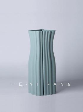 一匚 简约创意艺术陶瓷摆件组合 样板间家居酒店展示柜桌面装饰品