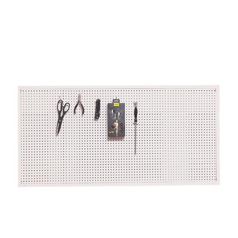 Perforated board household shelves for wall display