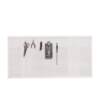 Perforated board household shelves for wall display