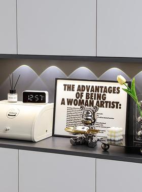 轻奢入户玄关摆件客厅家居装饰品电视酒柜餐边柜钥匙收纳高档软装