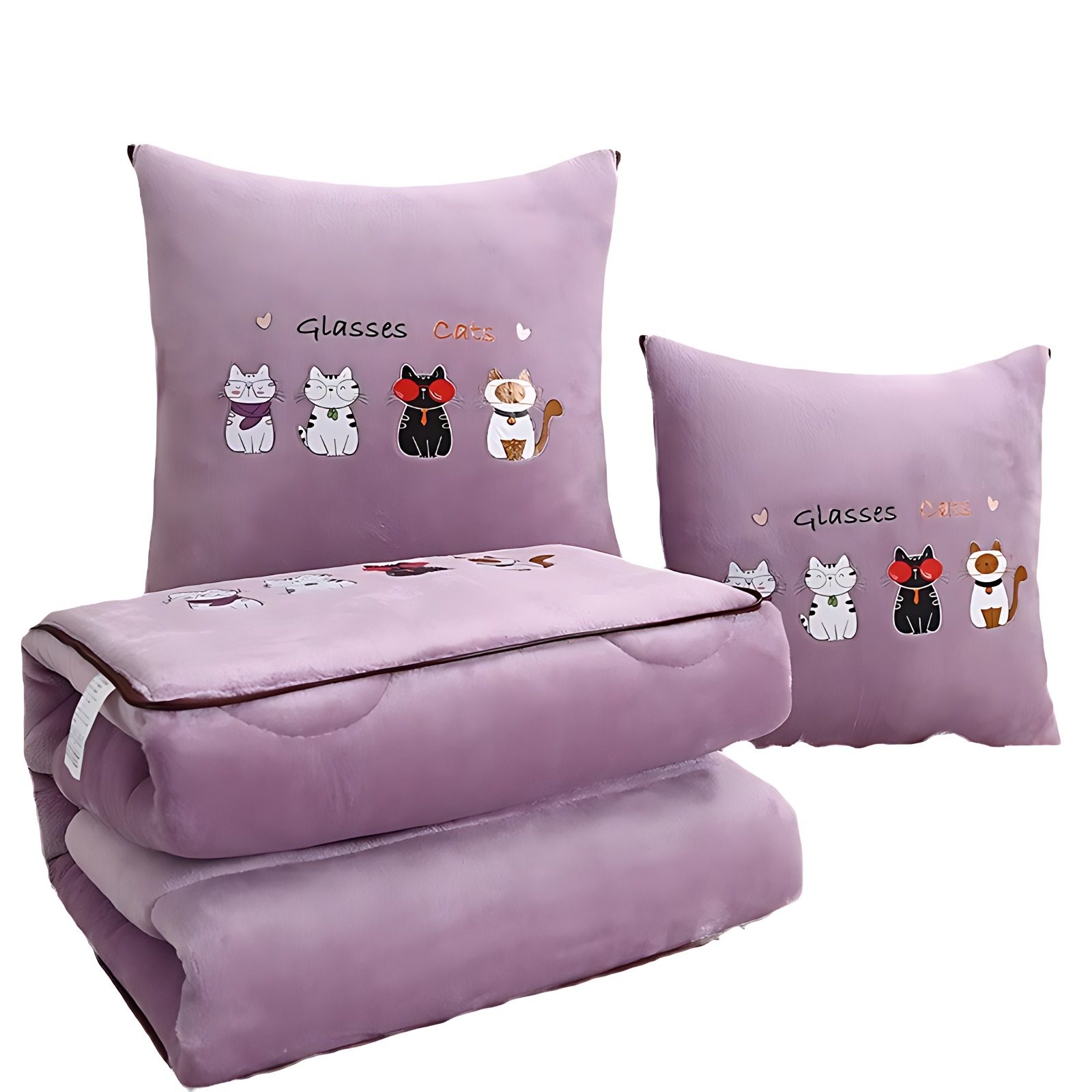 抱枕被子两用冬季加厚枕头被二合一汽车载靠垫办公室午睡毯子靠枕,淘宝优惠券,粉丝福利购,淘宝优惠卷