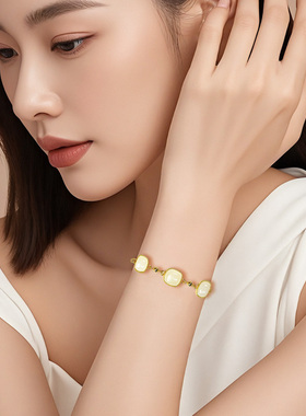 福运佳小方糖和田玉手串手链