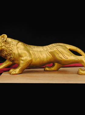 铜老虎摆件虎啸山河纯铜虎虎生威上山虎十二生肖虎U家居主财装饰