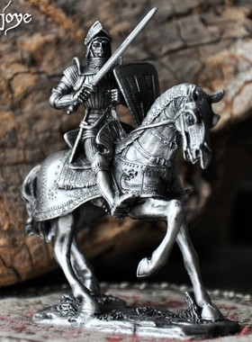 古典欧式中世纪圣堂战士锡兵摆件C创意家居饰品工艺品新奇男士礼