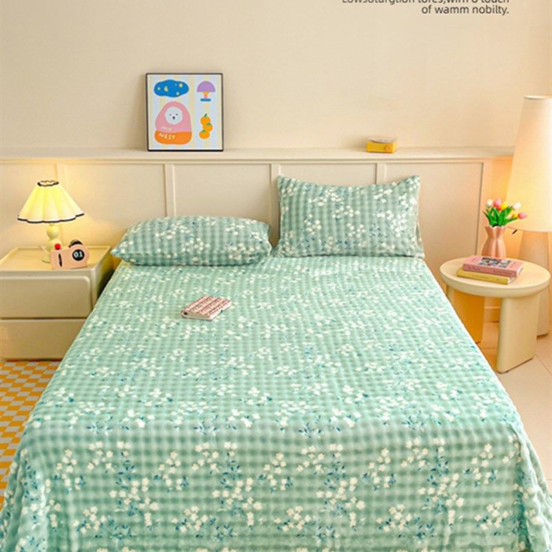 加厚加绒毛毯床单2l025新款四季通用A类保暖被单三件套午睡毯子,淘宝优惠券,粉丝福利购,淘宝优惠卷