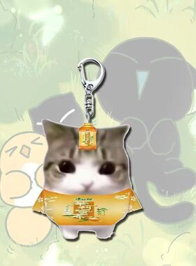 礼物meme钥匙扣小猫挂件周边妙
