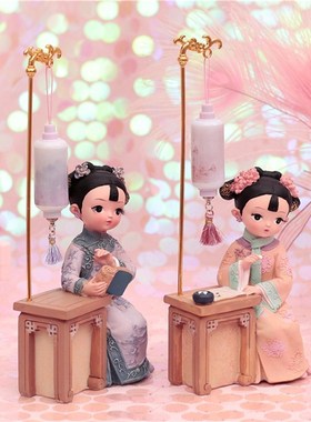 优选琴棋书画小夜灯摆件宫廷风我是格格灯下少女心送闺蜜同学生日
