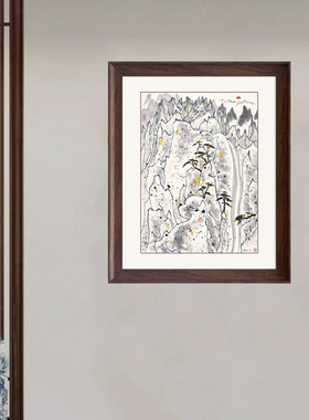 吴冠中江南小景水墨画