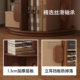 Gujia Home solid wood rotating bookshelf 360-degree living room bookcase floor-standing storage rack multi-layer corner storage cabinet