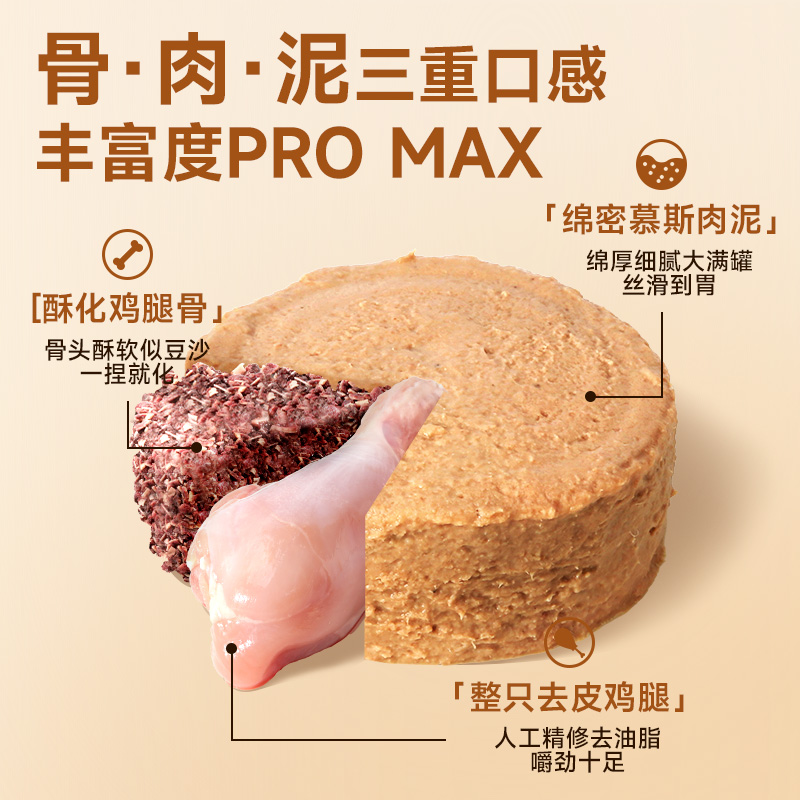 益和鲜时宠物狗狗鸡腿主食罐补充营养湿粮幼犬小型犬零食中大型犬 - 图3