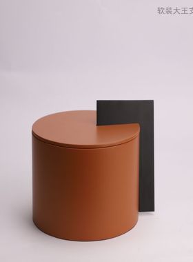 优选现代简约创意皮革收纳盒摆件家居样板间衣帽间梳妆台首饰盒装