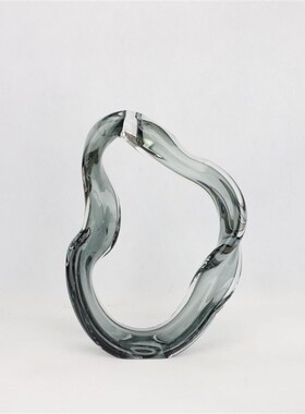 欧式轻奢琉璃几何艺术摆件样板房电视柜酒店茶几客厅家居软装饰品