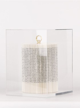 现代新中式创意折纸艺摆件样板间客厅售楼处隔断层设计Z师软装饰