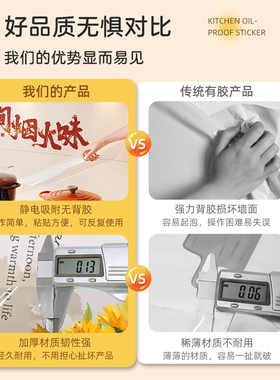 2025新款寓意厨房防油贴纸防火耐