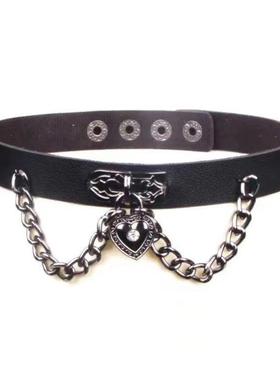 项圈男M男生铃铛项圈体育生1S0M颈套性感颈环狗炼男m调教带牵引炼