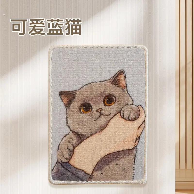 猫抓板地毯装饰画垫子防猫爪猫抓毯四季通用耐磨卧室客厅宠物猫猫 - 图3