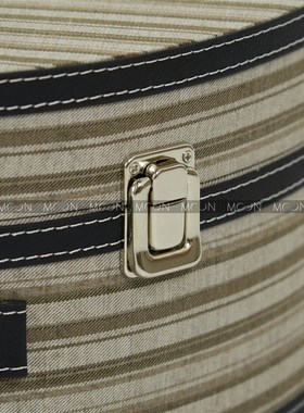 MOON慕空间样板房衣帽间收纳盒摆件条纹半月盒家居展厅装饰品道具