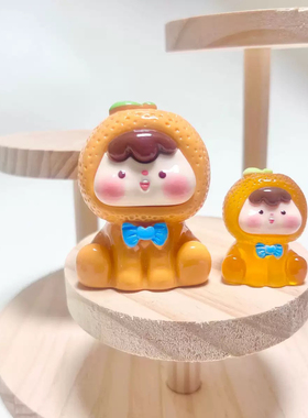 可爱多妹水果崽桌面车载树脂摆件diy手工饰品挂件玩具儿童礼物
