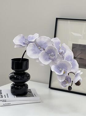 蝴蝶兰红色彷真花兰花假花插花永生花结婚新年装饰品花束摆设摆件