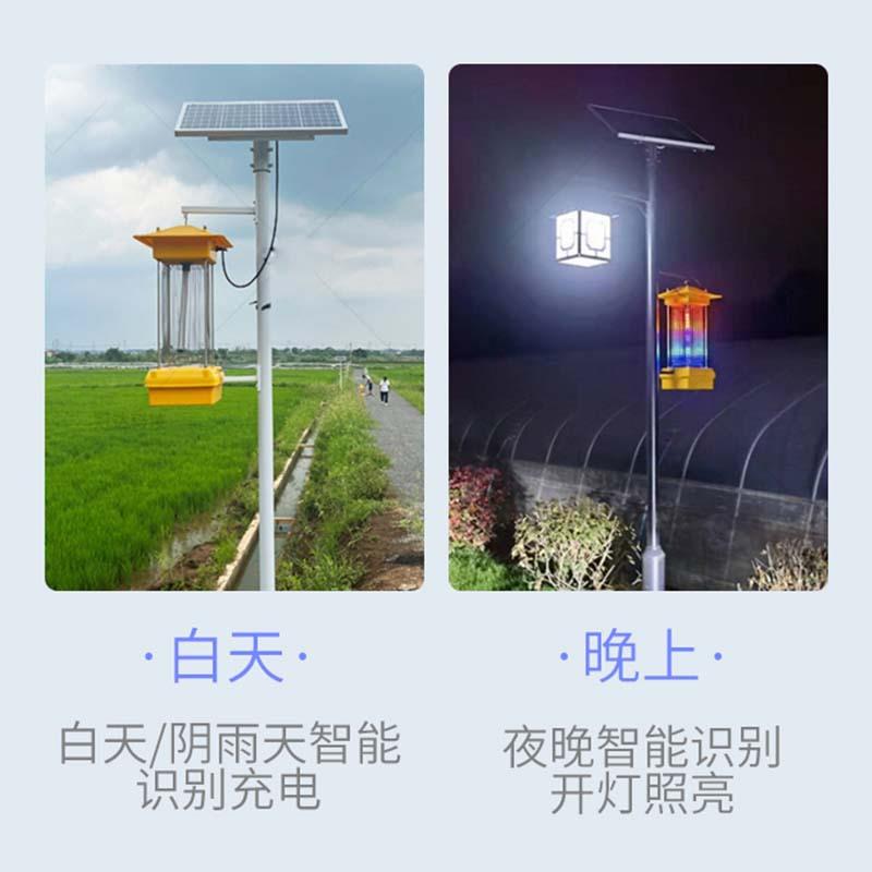 厂家户外农用防水诱虫灯太阳能灭蚊灯农场果园led频振式灭虫灯 - 图1