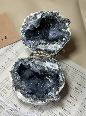晶洞戒指盒手工DIY水晶创意摆件