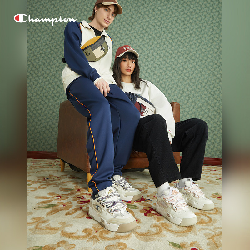 Champion冠军面包鞋女增高厚底板鞋百搭小白鞋女鞋子休闲运动鞋子,淘宝优惠券,粉丝福利购,淘宝优惠卷