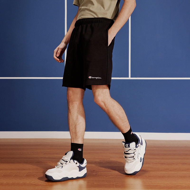 Champion冠军短裤男25夏季新款刺绣草写logo运动裤直筒休闲裤子女,淘宝优惠券,粉丝福利购,淘宝优惠卷