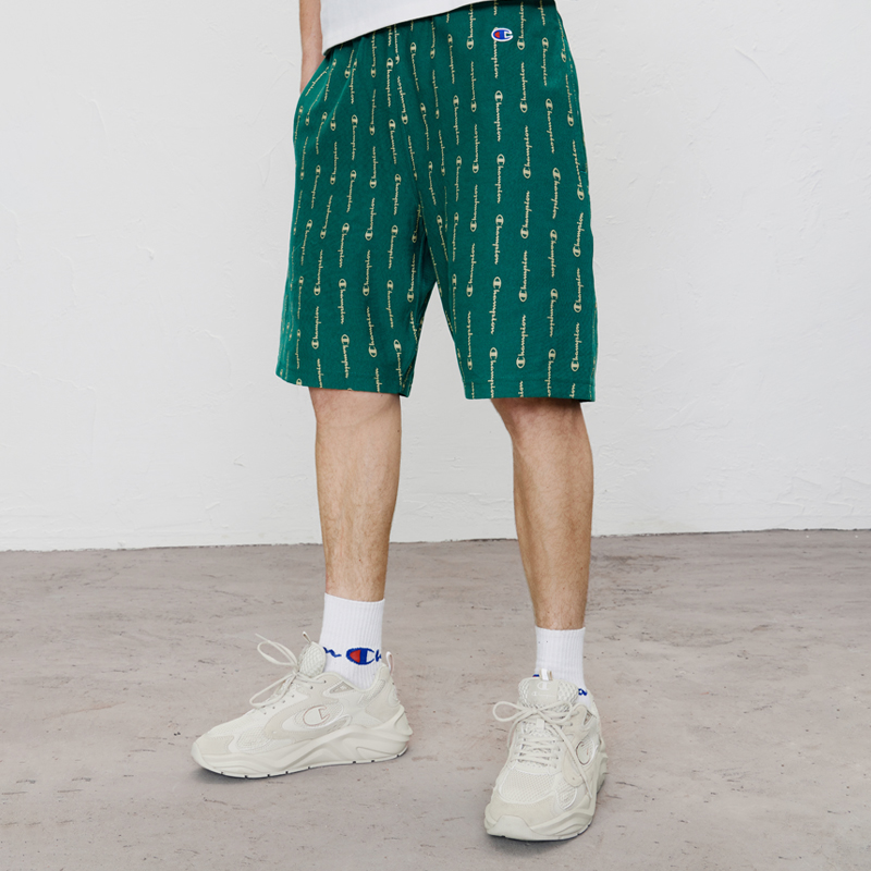 Champion冠军短裤男25夏季新款刺绣logo运动五分裤休闲透气裤子女 - 图0
