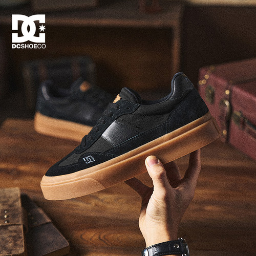 DCSHOES Seattle 2026夏季新款厚底德训鞋男款真皮男生鞋子高级感 - 图0