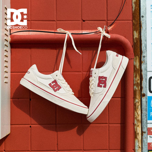 DCSHOES CANVAS 夏季新款男鞋帆布鞋真皮小白鞋休闲鞋男 - 图0