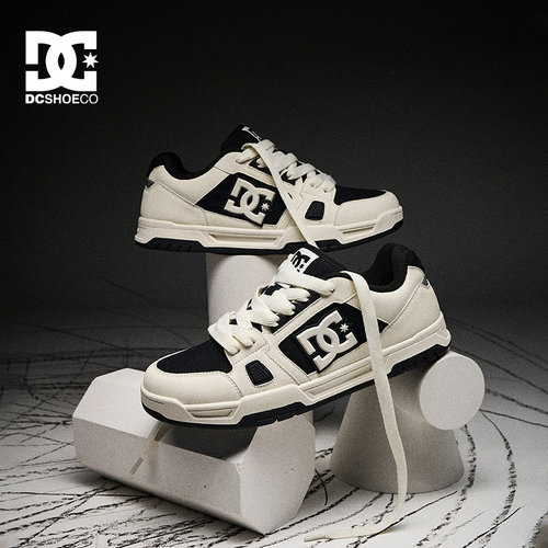 DCSHOES ASTRA 夏季新款黑白拼色美式休闲板鞋男厚底休闲鞋子男鞋 - 图2