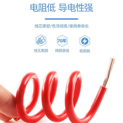 优选国标rv软线电线0.5平方单芯多股0.75铜芯电子线控制配电柜连 - 图1