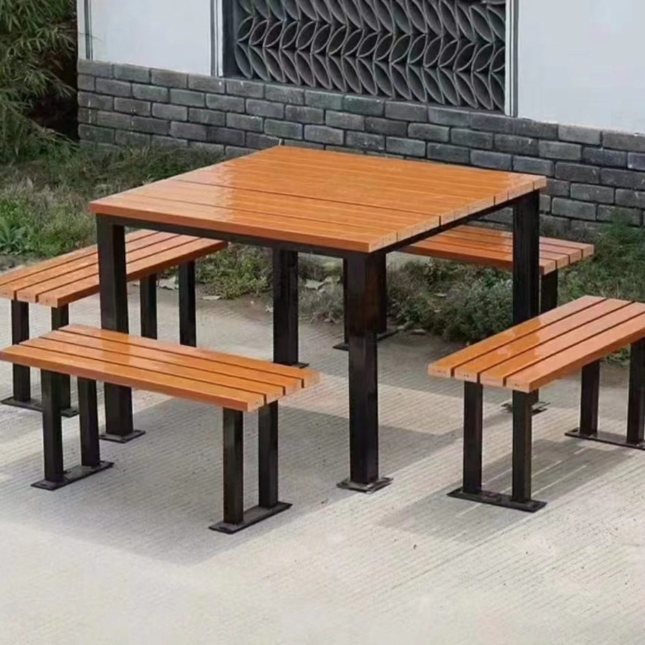 户外休闲桌椅庭院家用茶桌凳小区广场塑木桌子公园象棋桌椅厂家,淘宝优惠券,粉丝福利购,淘宝优惠卷