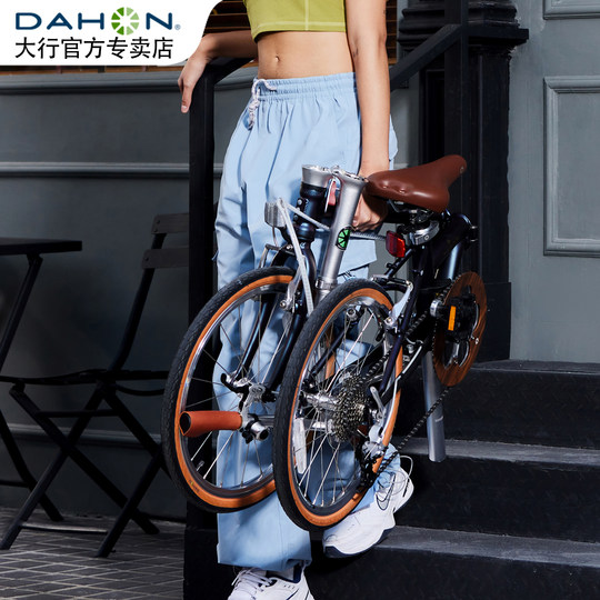 DAHON大行20英寸D10变速折叠自行车成人男女式学生复古单车HAC003