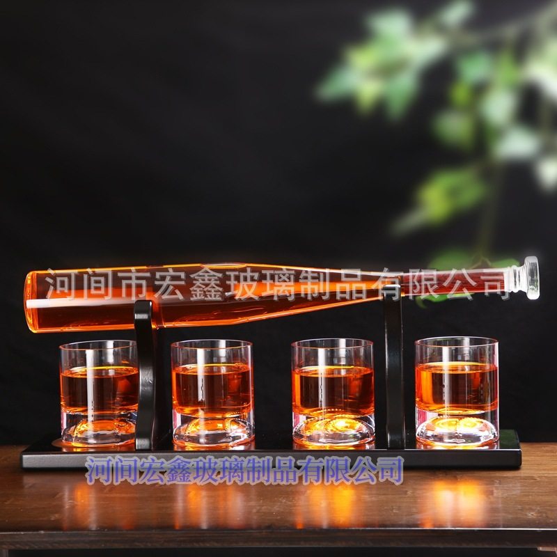 厂家批发异形工艺酒瓶 棒球醒酒器套装 高硼硅伏特加威士醒酒器,淘宝优惠券,粉丝福利购,淘宝优惠卷