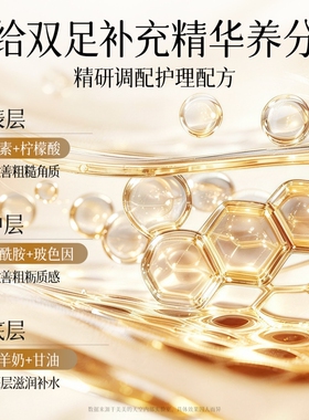 山羊奶足膜去死皮角质老茧脚后跟干裂脚膜加厚保湿嫩白补水滋润