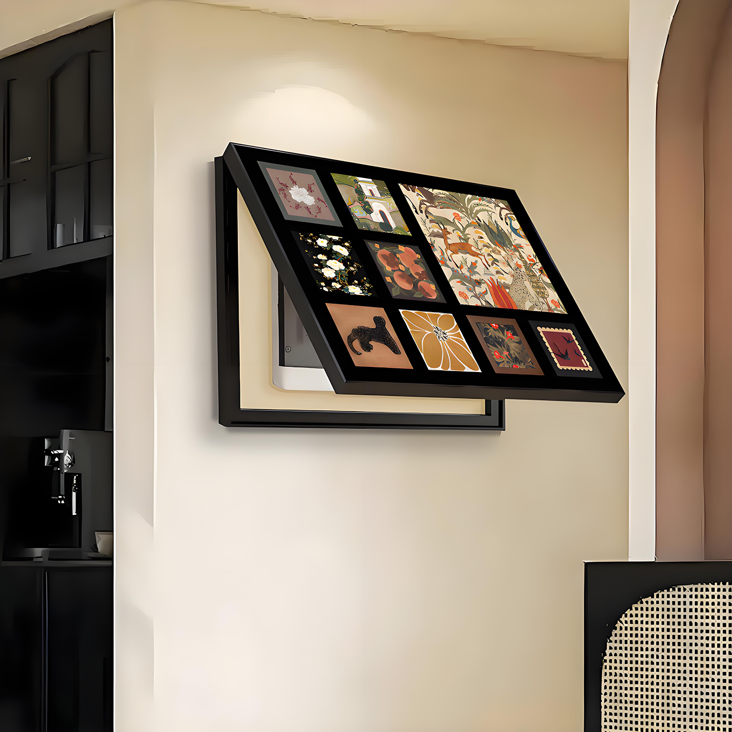 法式复古电表箱装饰画创意新款电表盒遮丑挂画电闸箱客厅餐厅壁画,淘宝优惠券,粉丝福利购,淘宝优惠卷