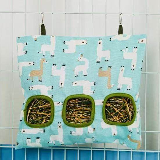 兔子荷兰猪豚鼠侏儒兔龙猫食草袋喂食袋兔兔食草盒喂草架干草袋,淘宝优惠券,粉丝福利购,淘宝优惠卷