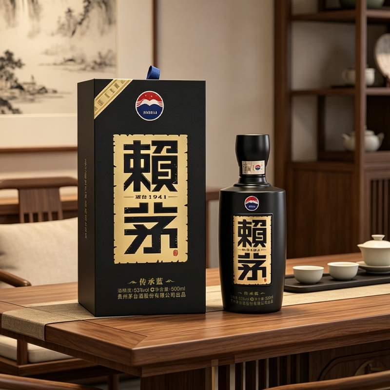 【官方旗舰】贵州茅台赖茅传承蓝 500ml*2瓶酱香型53度高端白酒