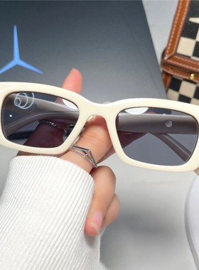 韩版方形太阳镜个性遮阳镜窄框男女情侣街拍GD金智妮同款墨镜