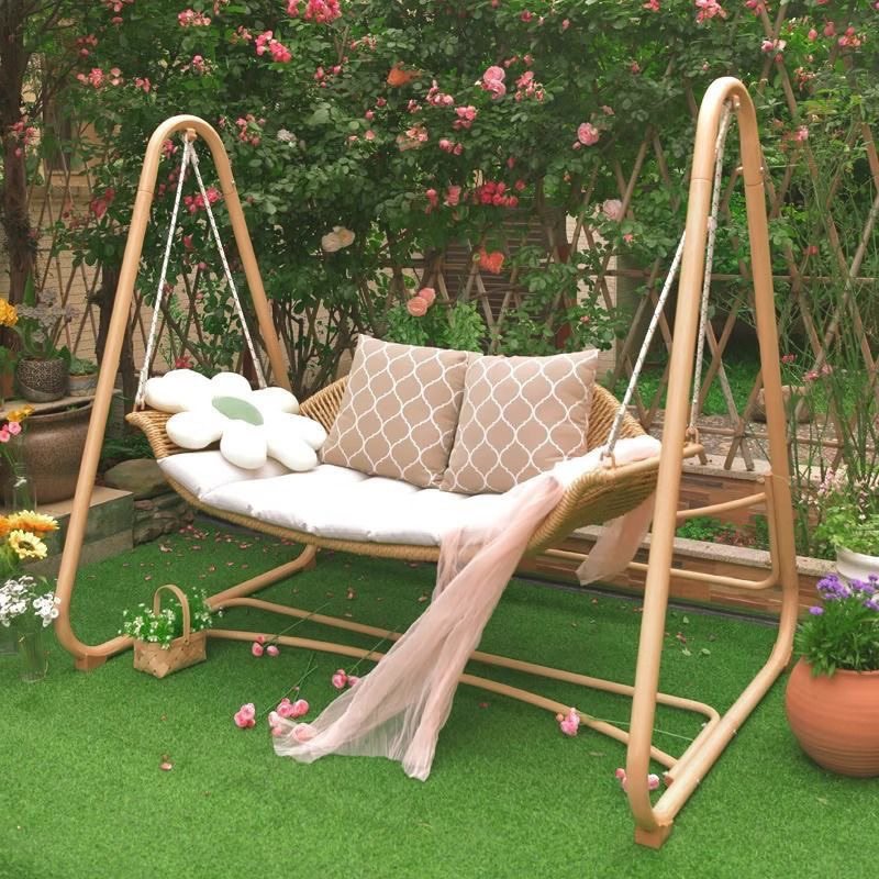 户外秋千庭院室外摇椅荡秋千双人吊床花园小院网红秋千椅吊椅防水,淘宝优惠券,粉丝福利购,淘宝优惠卷