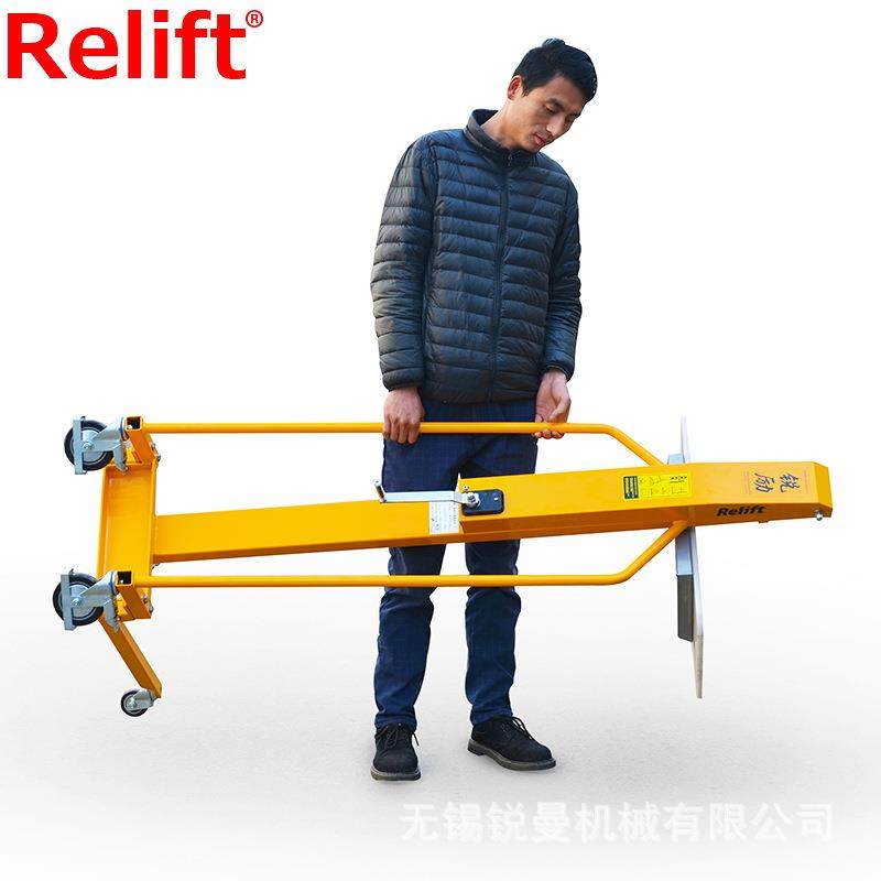 迷你型手摇堆高车1.5米小型单立柱升高车手摇式升降车便携式叉车,淘宝优惠券,粉丝福利购,淘宝优惠卷