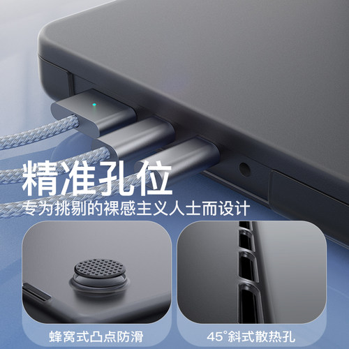 UKIY适配macbook保护壳苹果电脑保护套macbookair笔记本macbookpro壳mac外壳macair电脑壳13寸15寸m4m5 - 图2